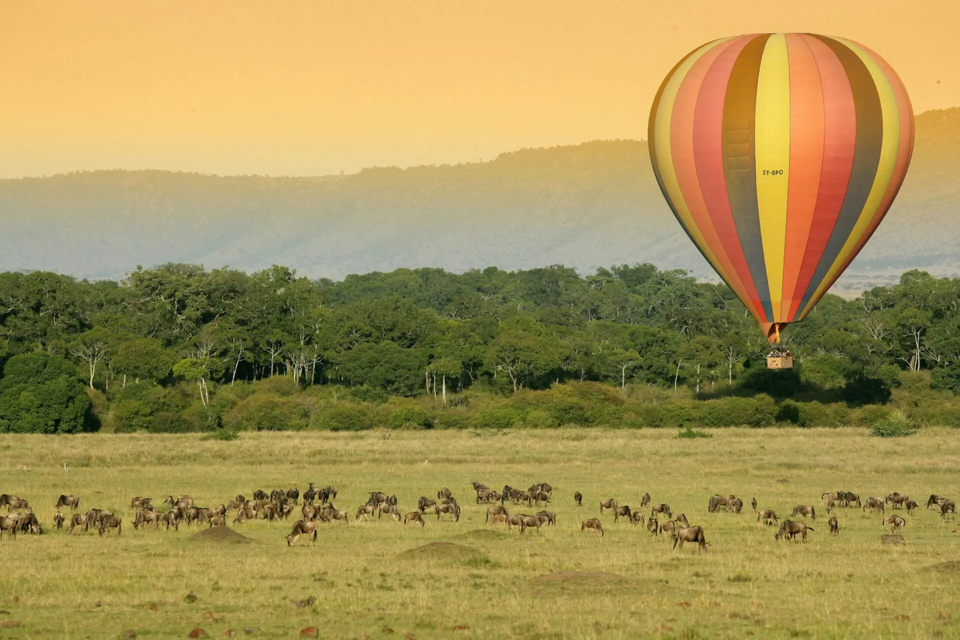 Protecting Kenya: A Luxury Conservation Safari .Governor's Camp - Maasai Mara, Kenya balloon safari