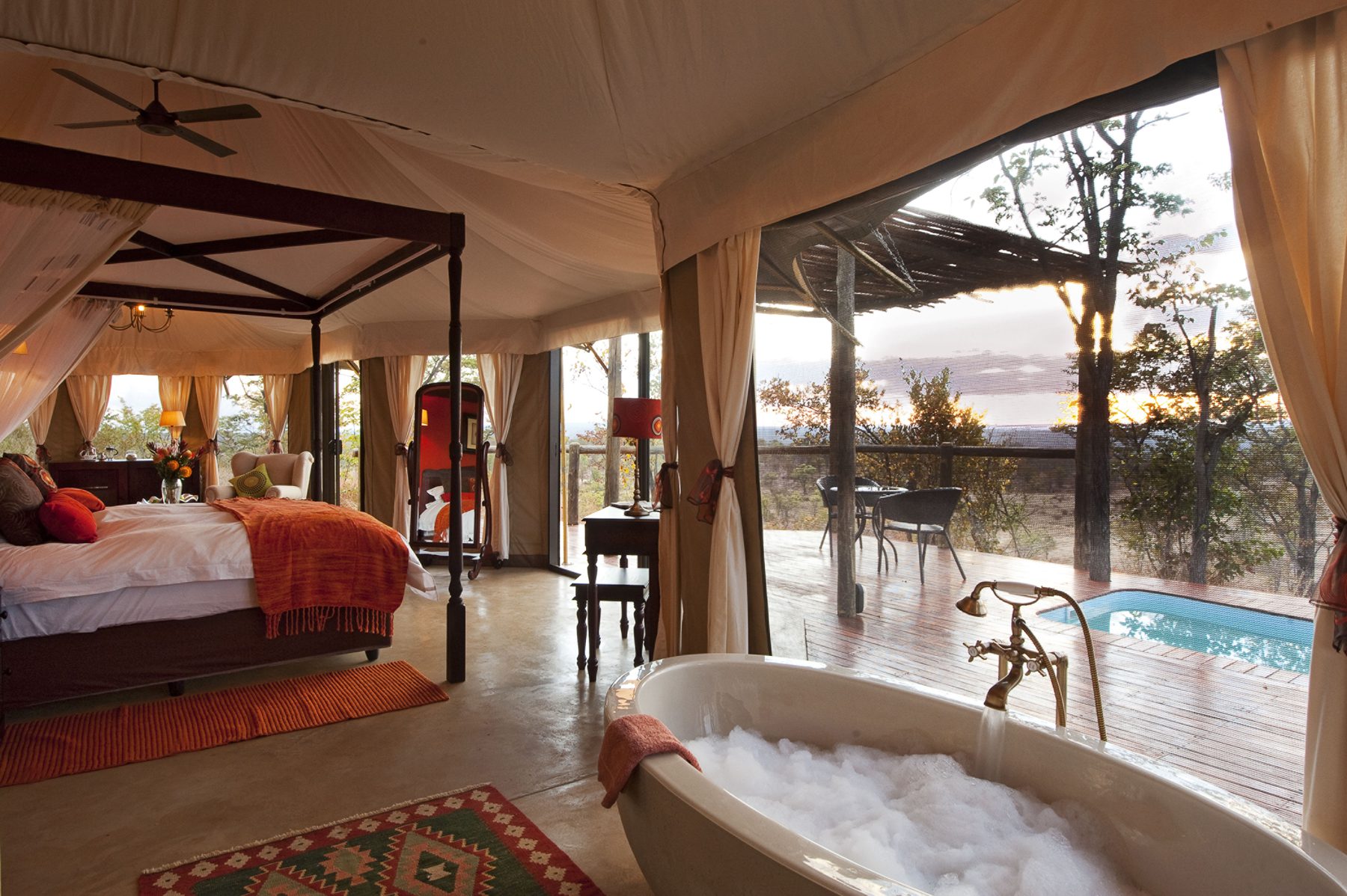Victoria Falls: Staying in Zimbabwe, Luxury Tent with a Pool and a View