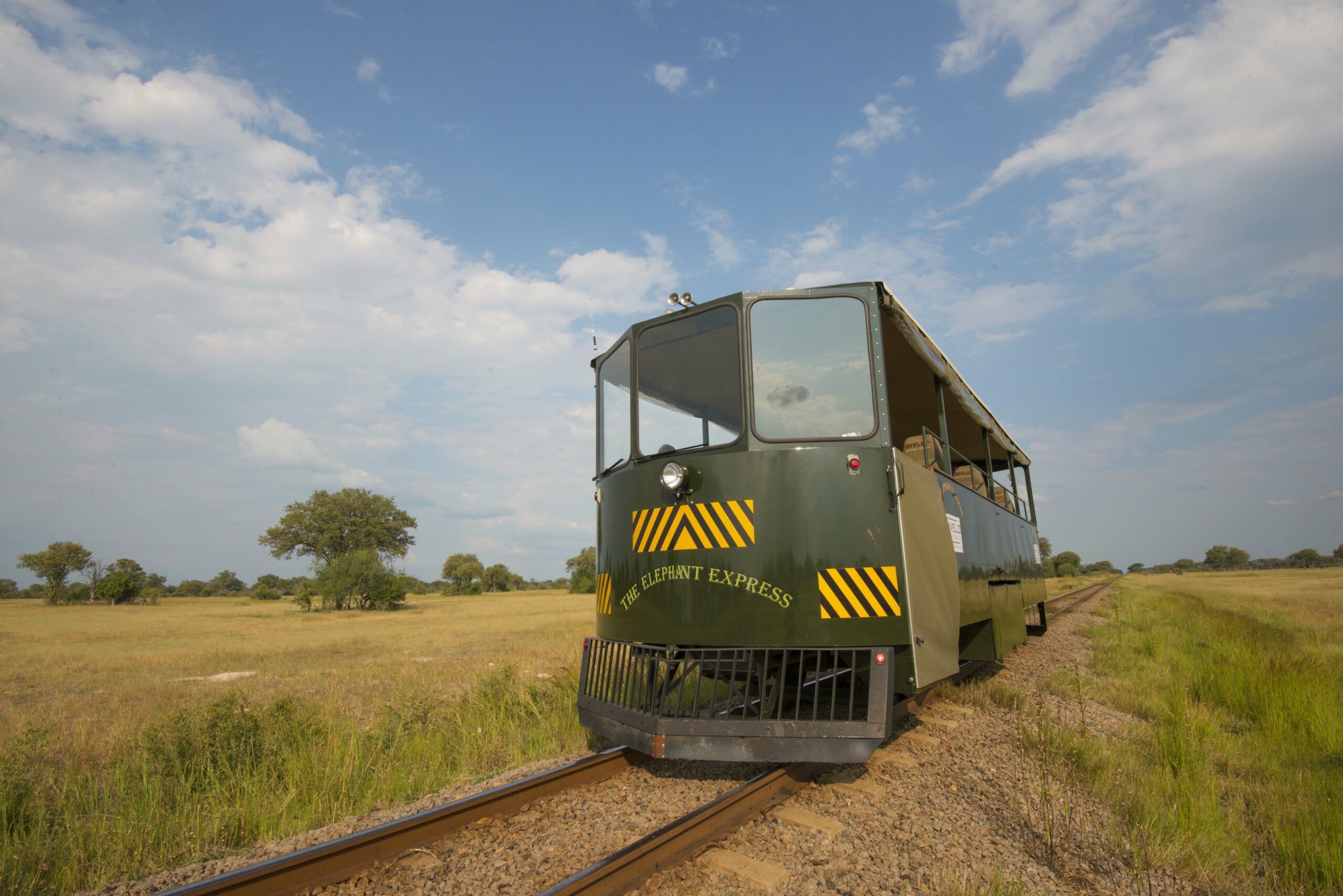The Elephant Express: Zimbabwe Safari by Train, Train on the Train Track