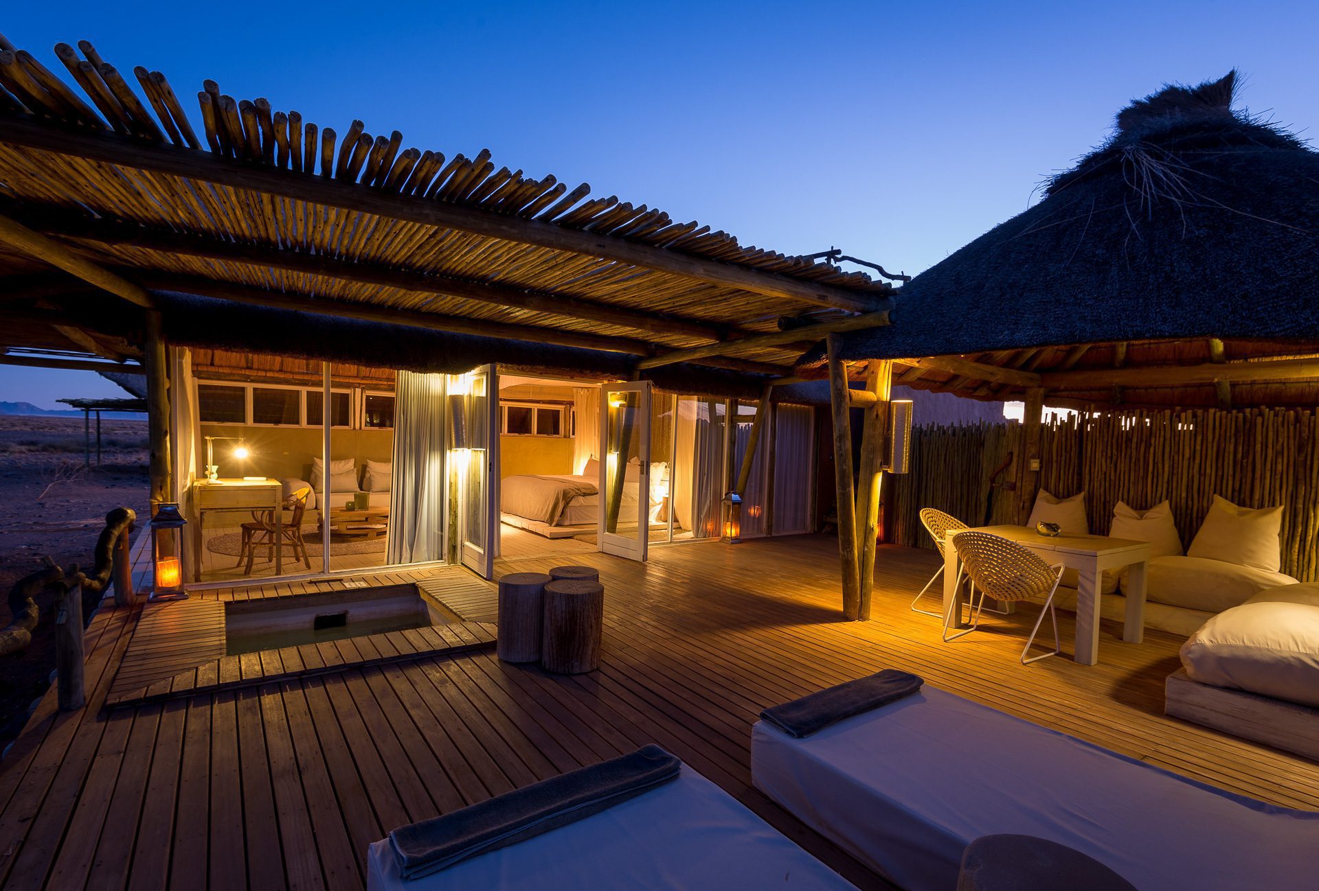 indoor outdoor living on our Namibia safari