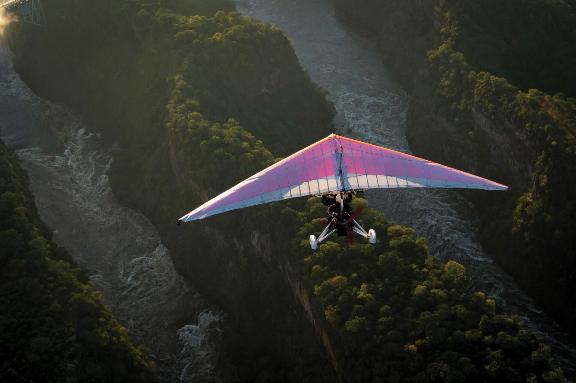 fly over victoria falls
