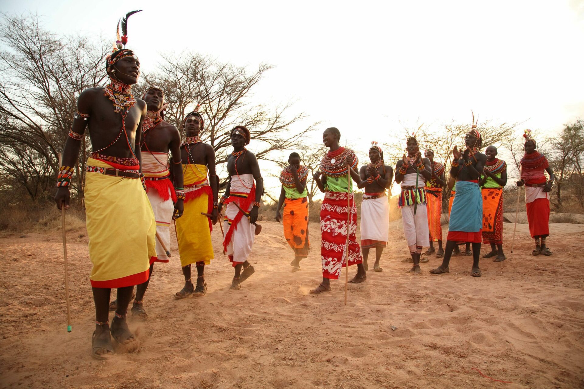 fly-in Kenya Safari visits Samburu tribesmen gathering