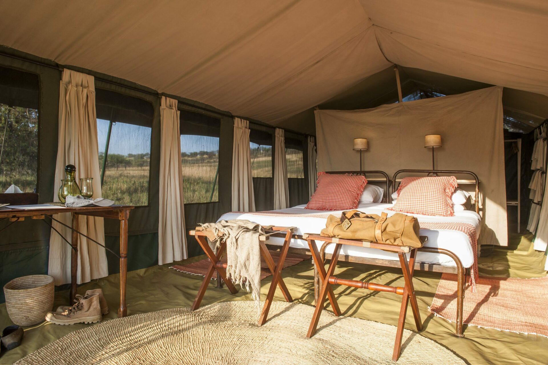 stay in a tent at Serengeti Safari Camp on our northern Tanzania safari