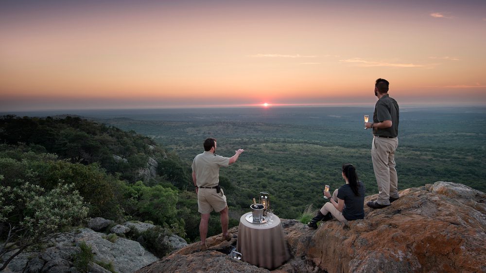 9 Perfect Properties for a Multigenerational Safari, Create memories while watching an unforgettable sunset atop the cliffs at Phinda Homestead. ©Phinda Homestead