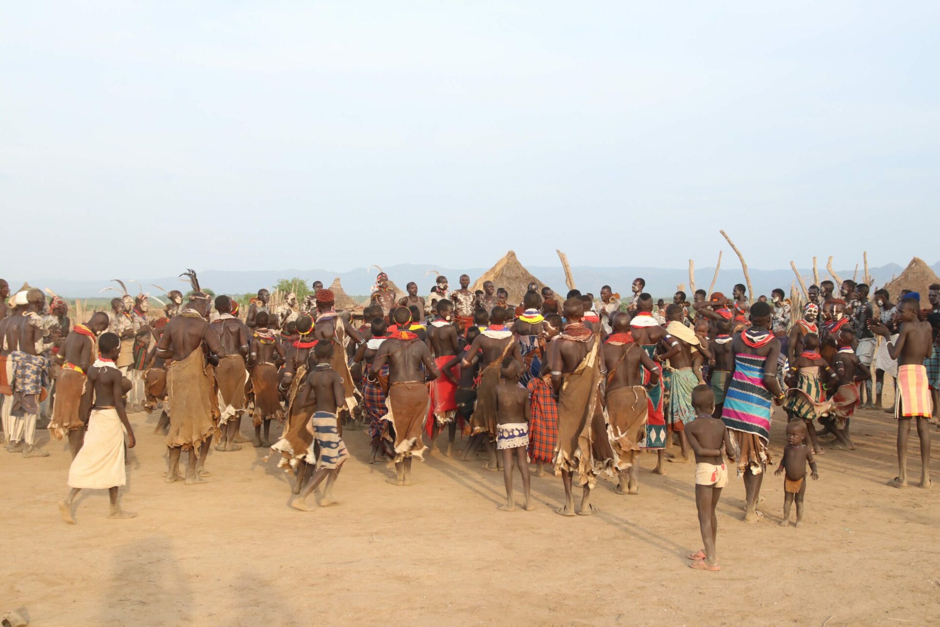 tribal dacing for the dimi ceremony in the omo valley