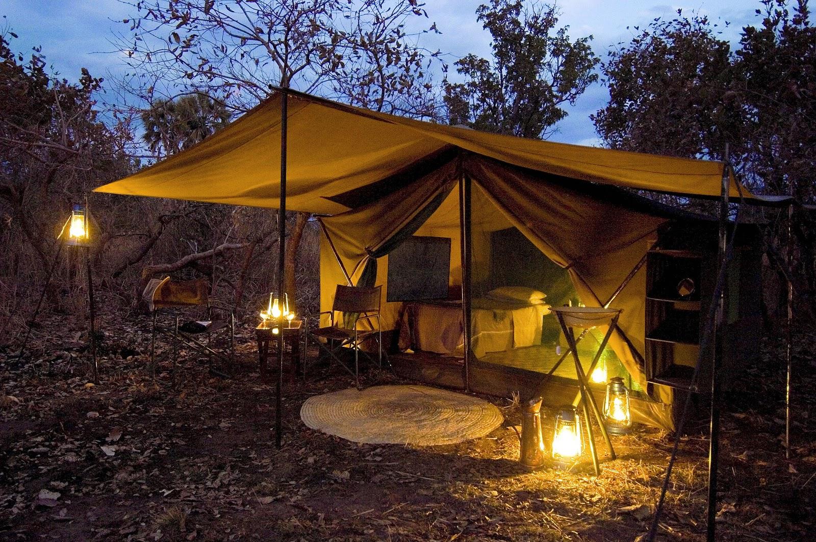 Where will I stay on safari?, Tent