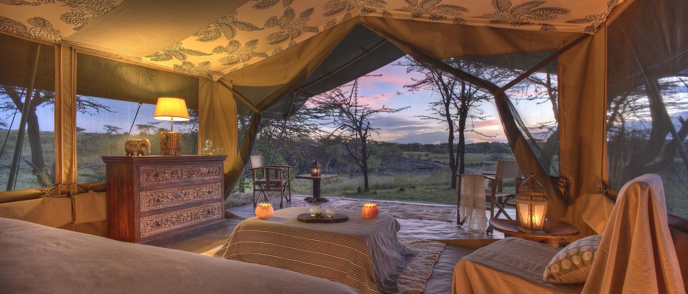 Where will I stay on safari?, View from the Tent