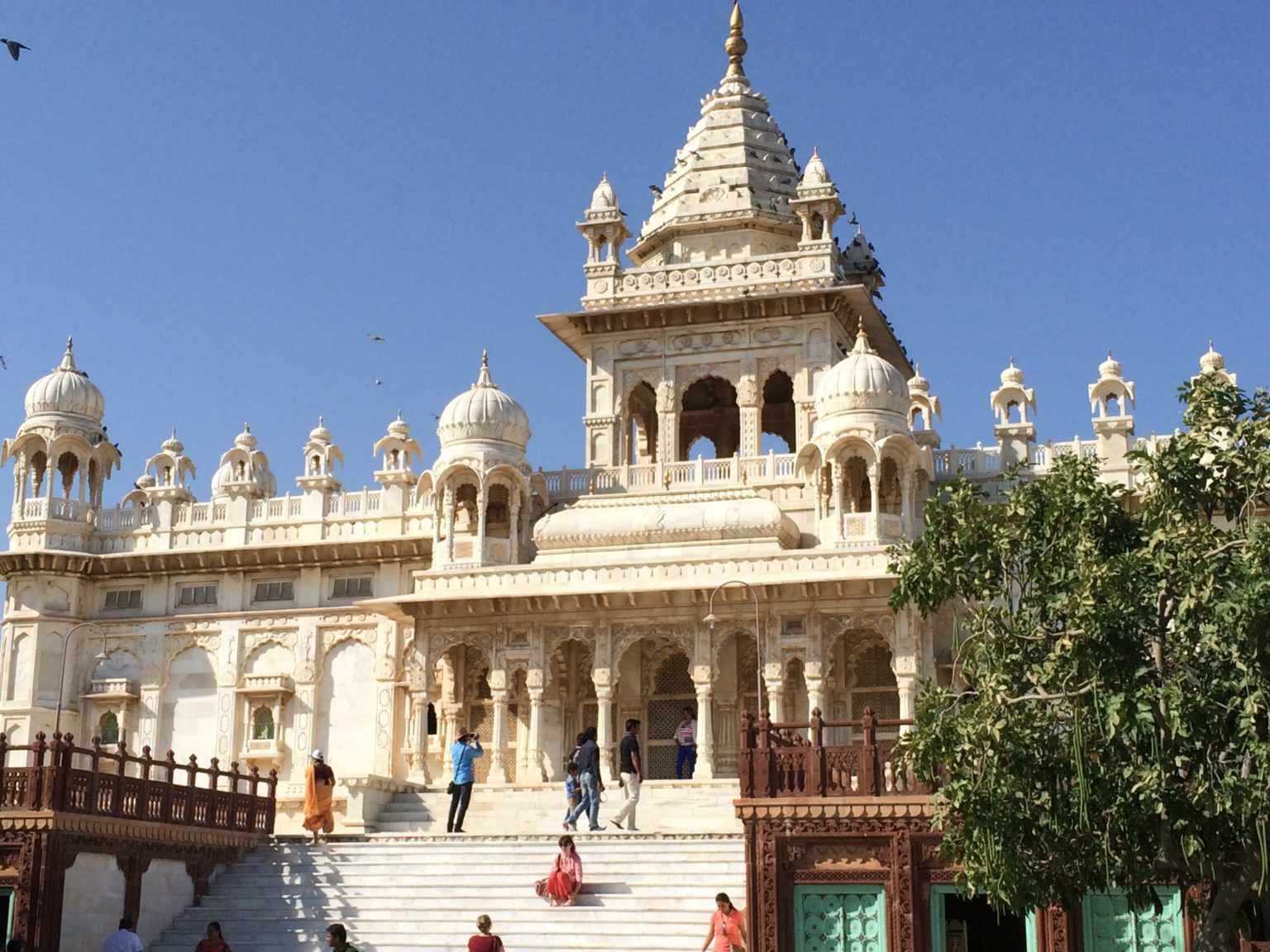 Jaswant Thada, a white marble crematorium of the early Maharajas