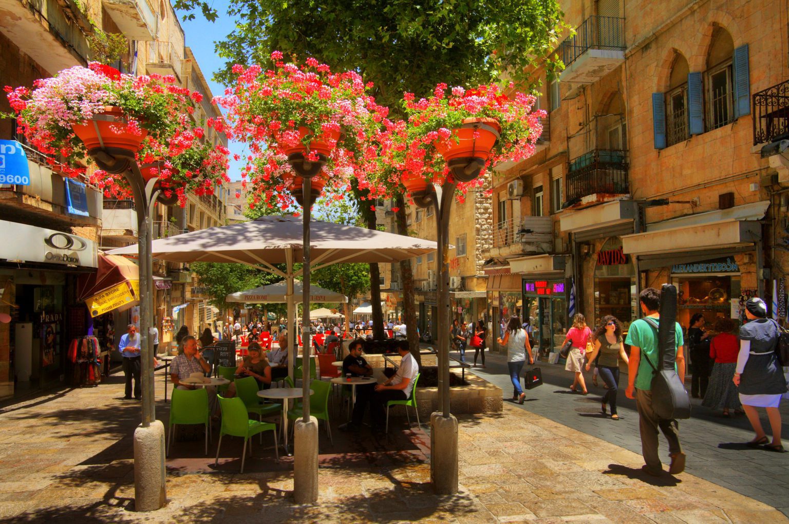 Bohemian street of Jerusalem