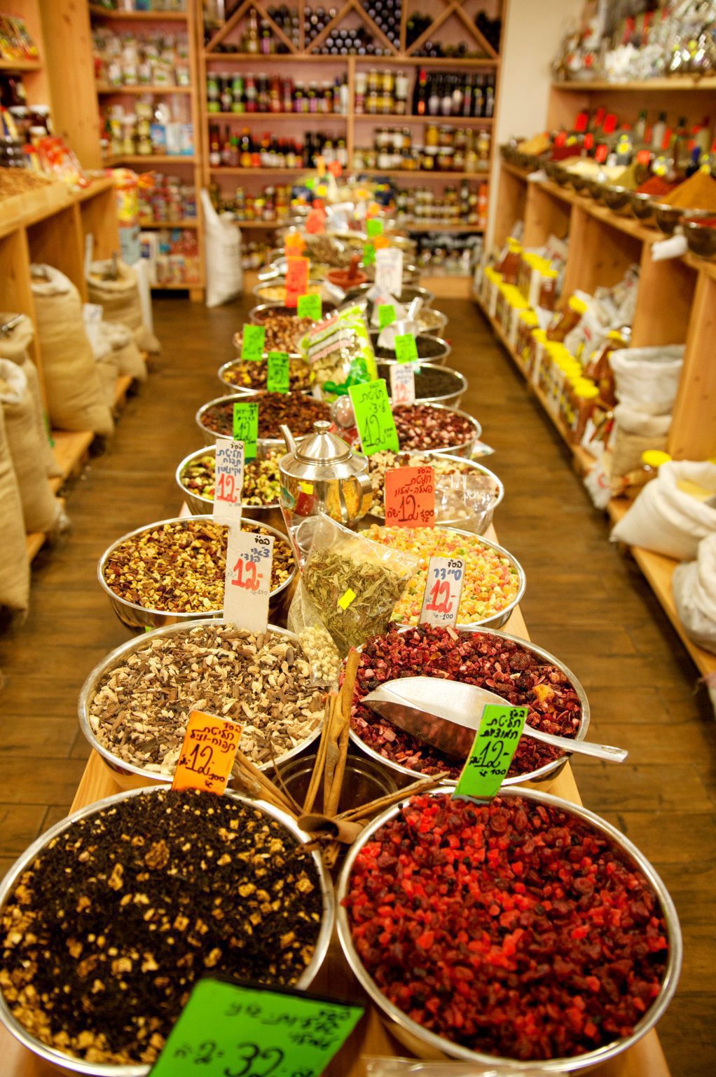 Spices in market of Jerusalem