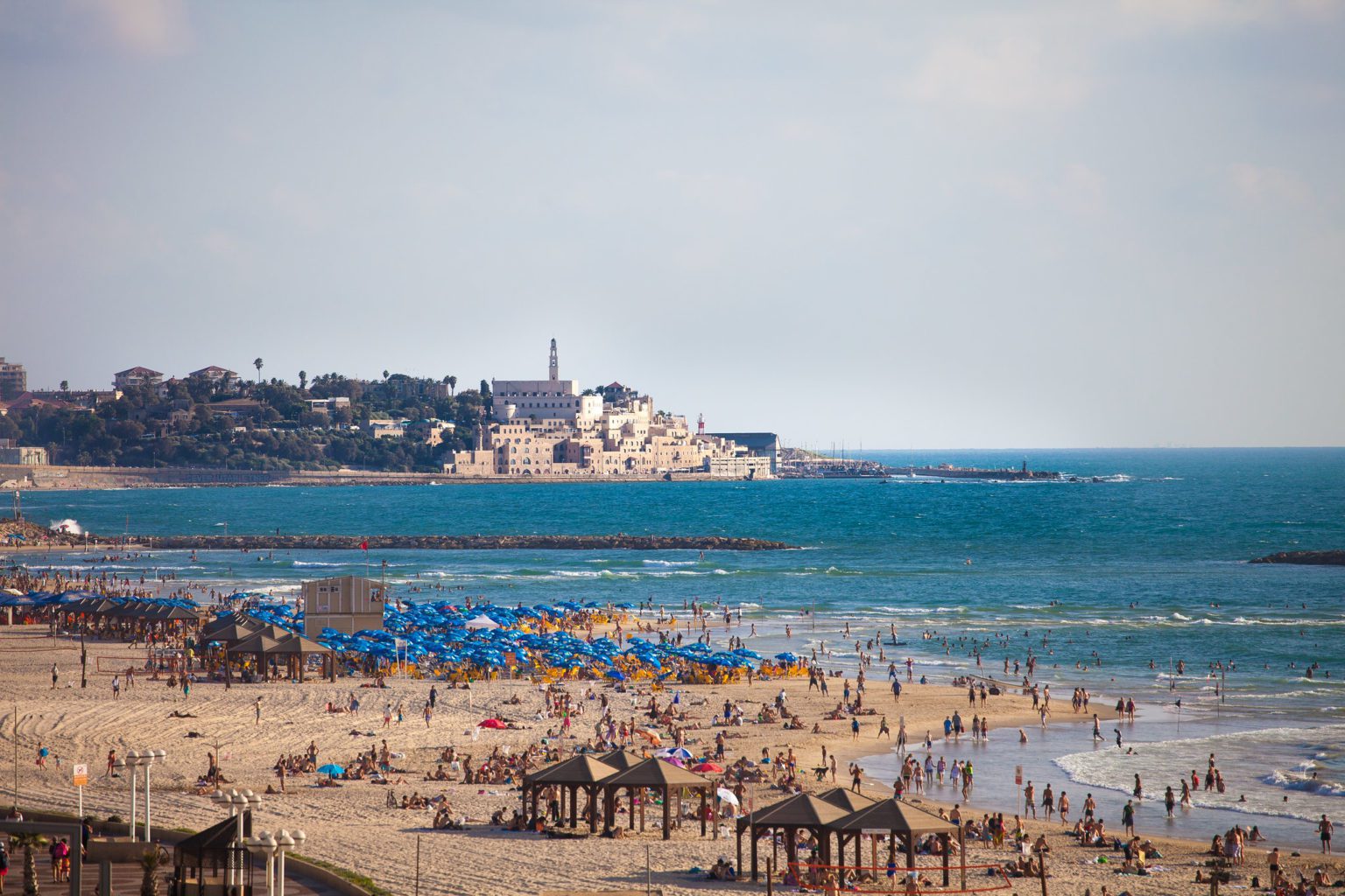 Tel Aviv beach and Jaffa beyond