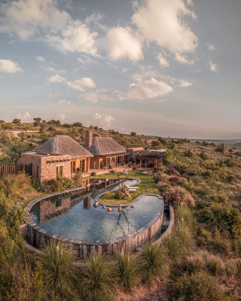 Safari in Kenya: A Chance for Three Generations to Reconnect and Explore, Pool House at Lengishu Perched on a Cliff Overlooking Laikipia