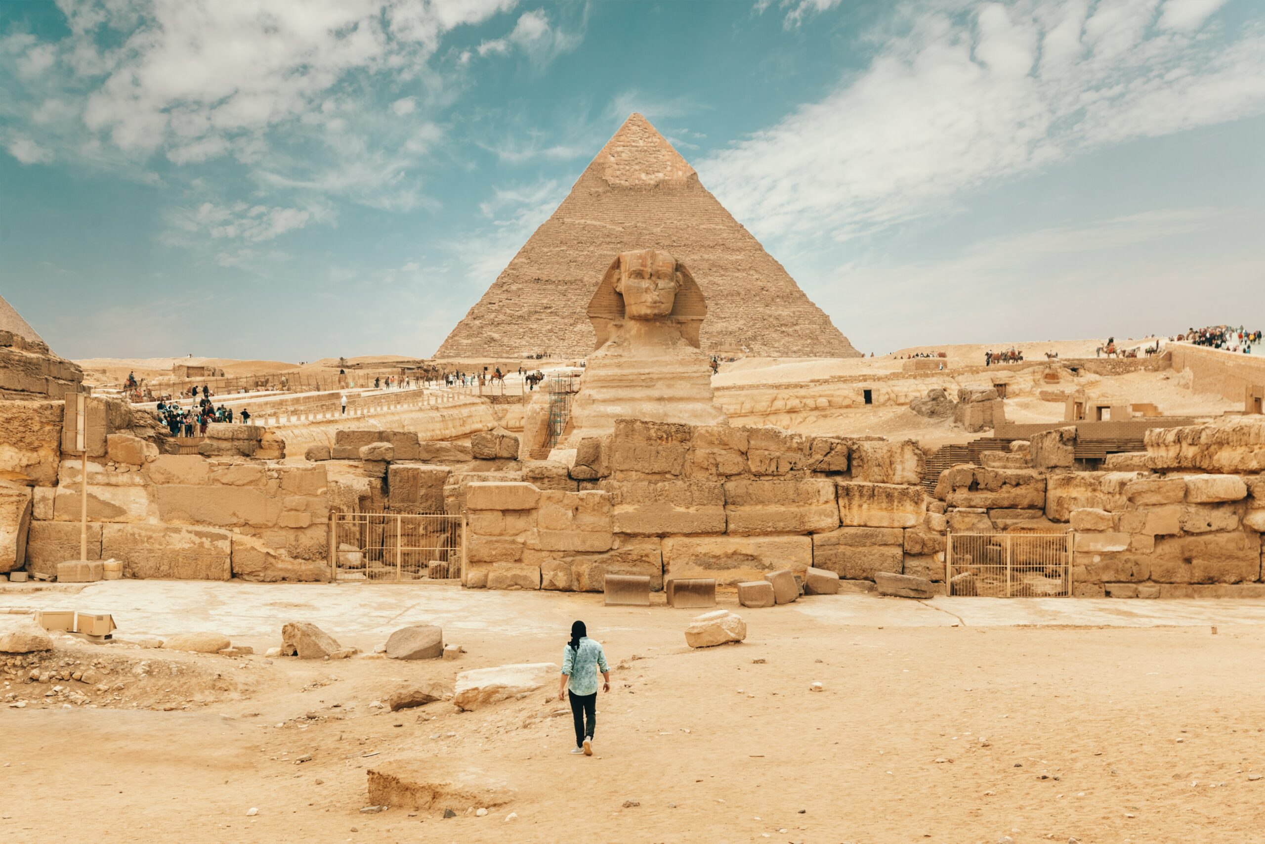 pyramids on trip to egypt