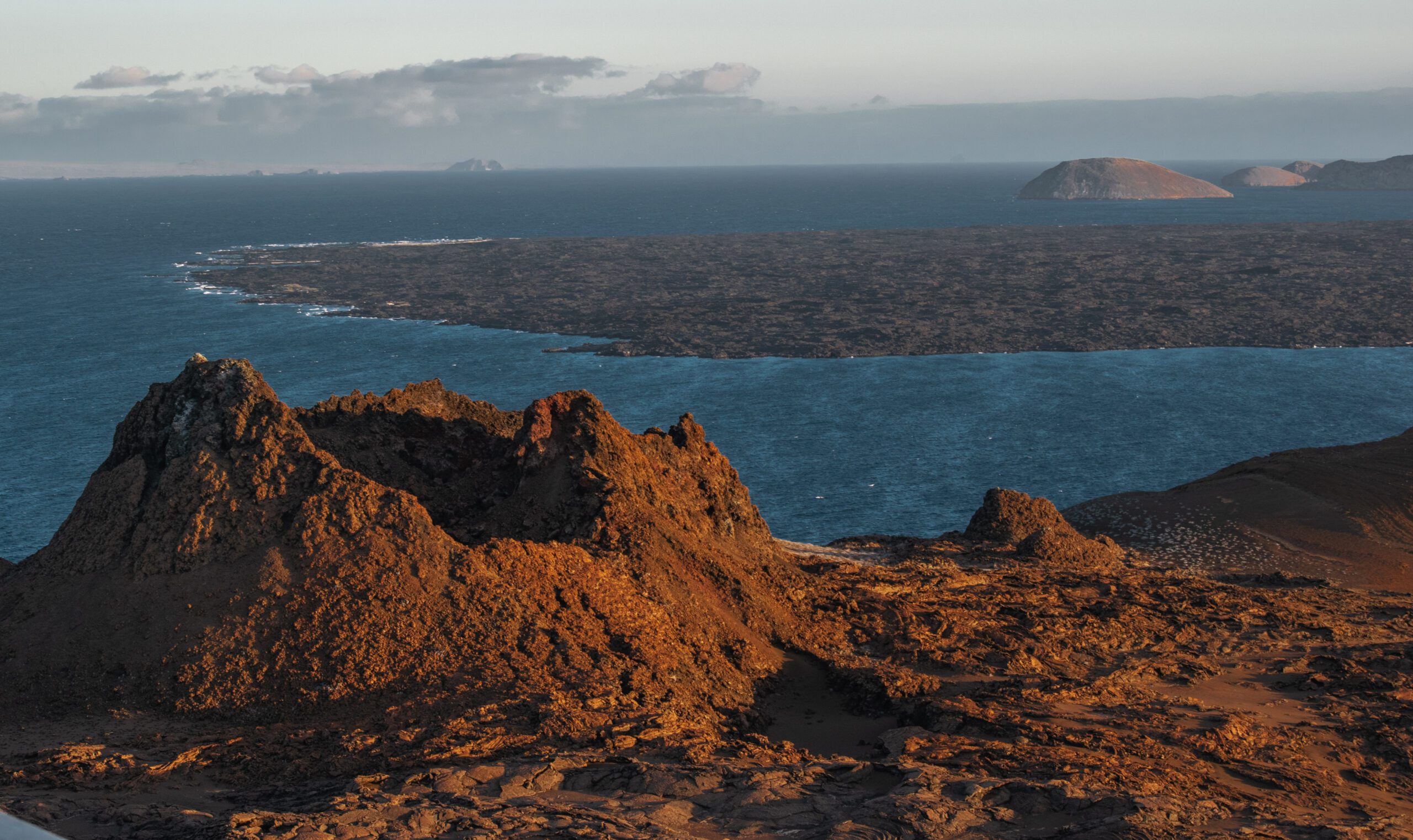 wide shot of the Galapagos ialnds
