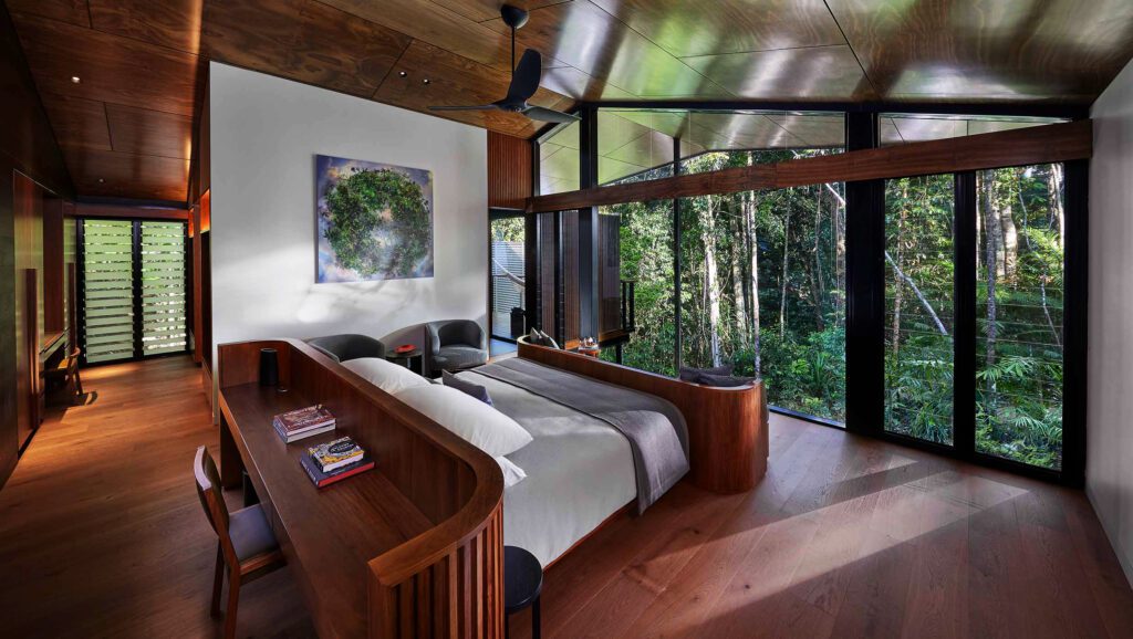 luxurious treehouses room accommodations at Silky Oaks 
 nestled in Daintree Rainforest forty.