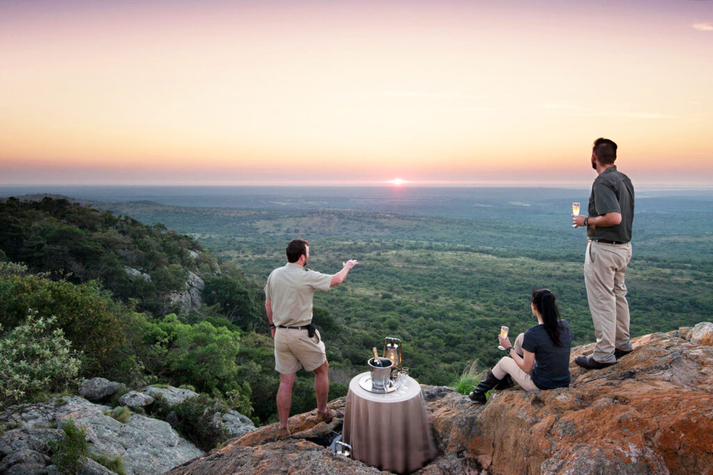 The perfect spot for sundowners in Phinda Private Game Reserve