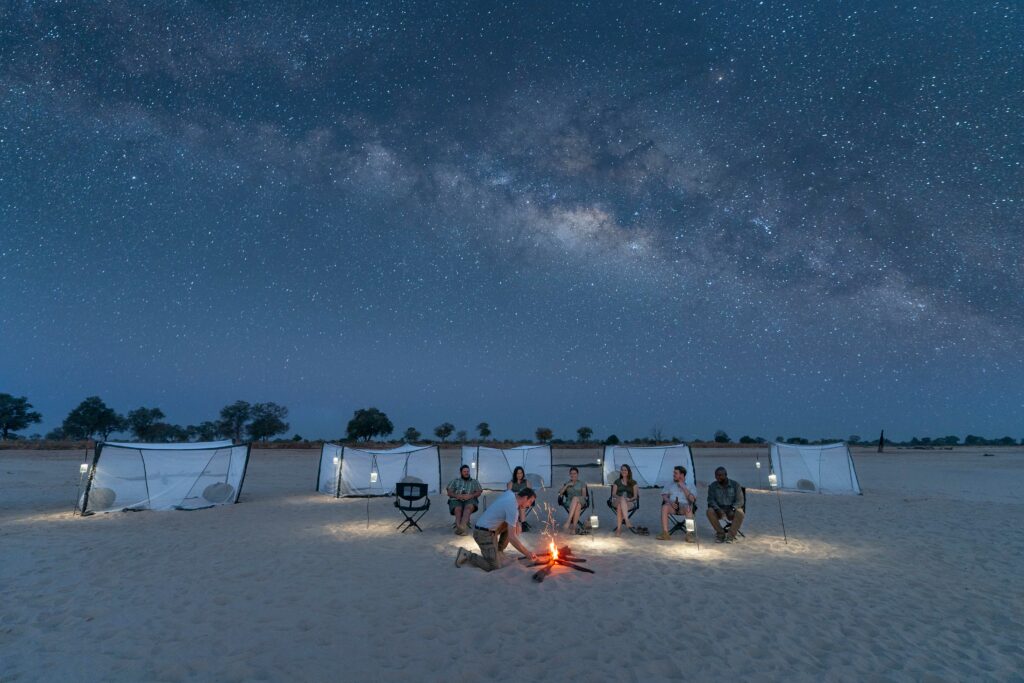 Sleeping under the stars in South Luangwa