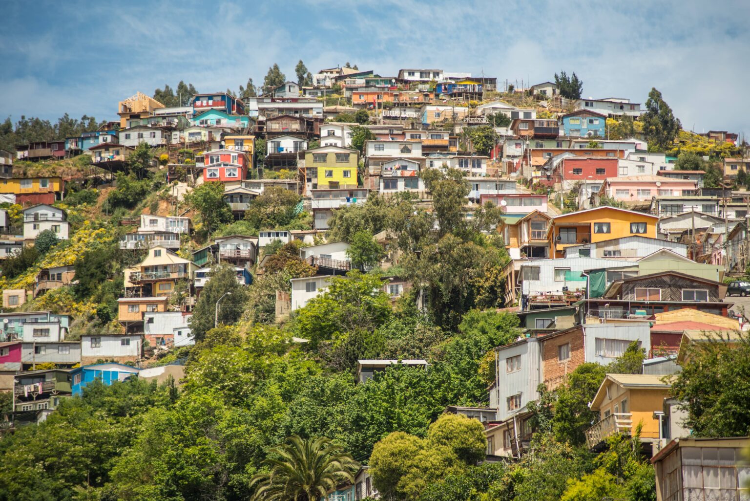 Hillside buildings in Valparaiso