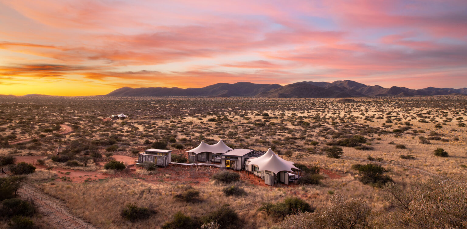 Tswalu Loapi Tented Camp in South Africa's southern Kalahari Desert