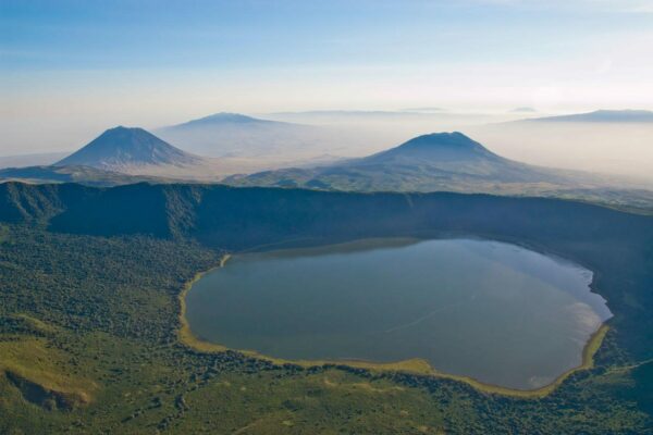 View of the Ngorongoro Crater from Ngorongoro Highlands