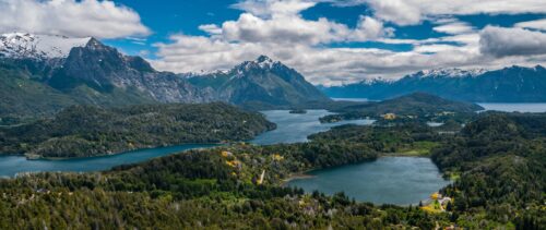 Mountains and lakes