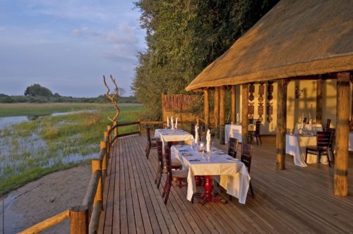 chief' camp main area outdoor view on our Zimbabwe and Botswana safari